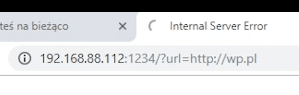 Przykład serwera proxy